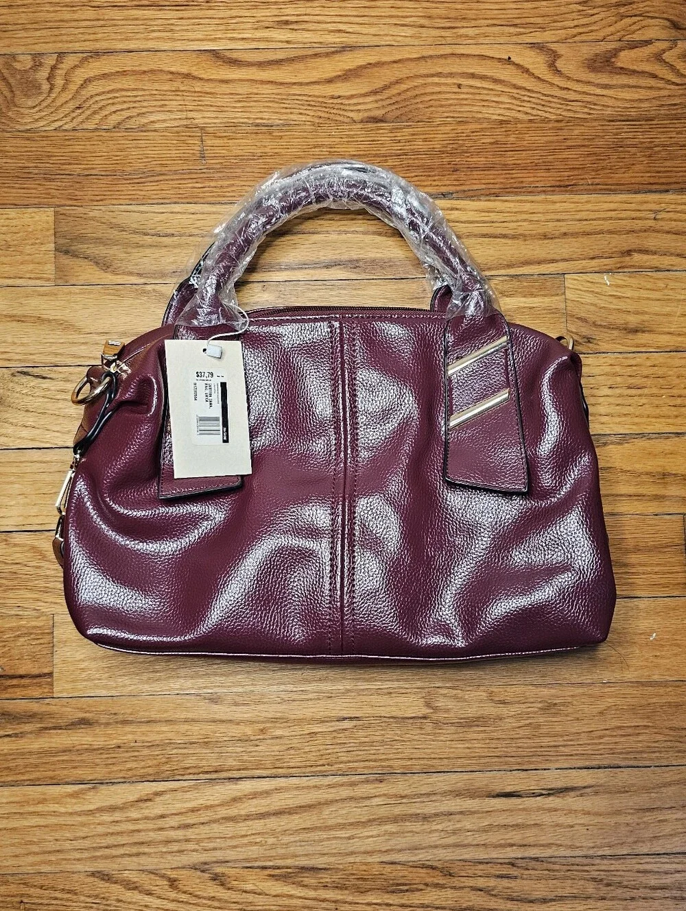 Burgandy Satchel Cross Body Handbag